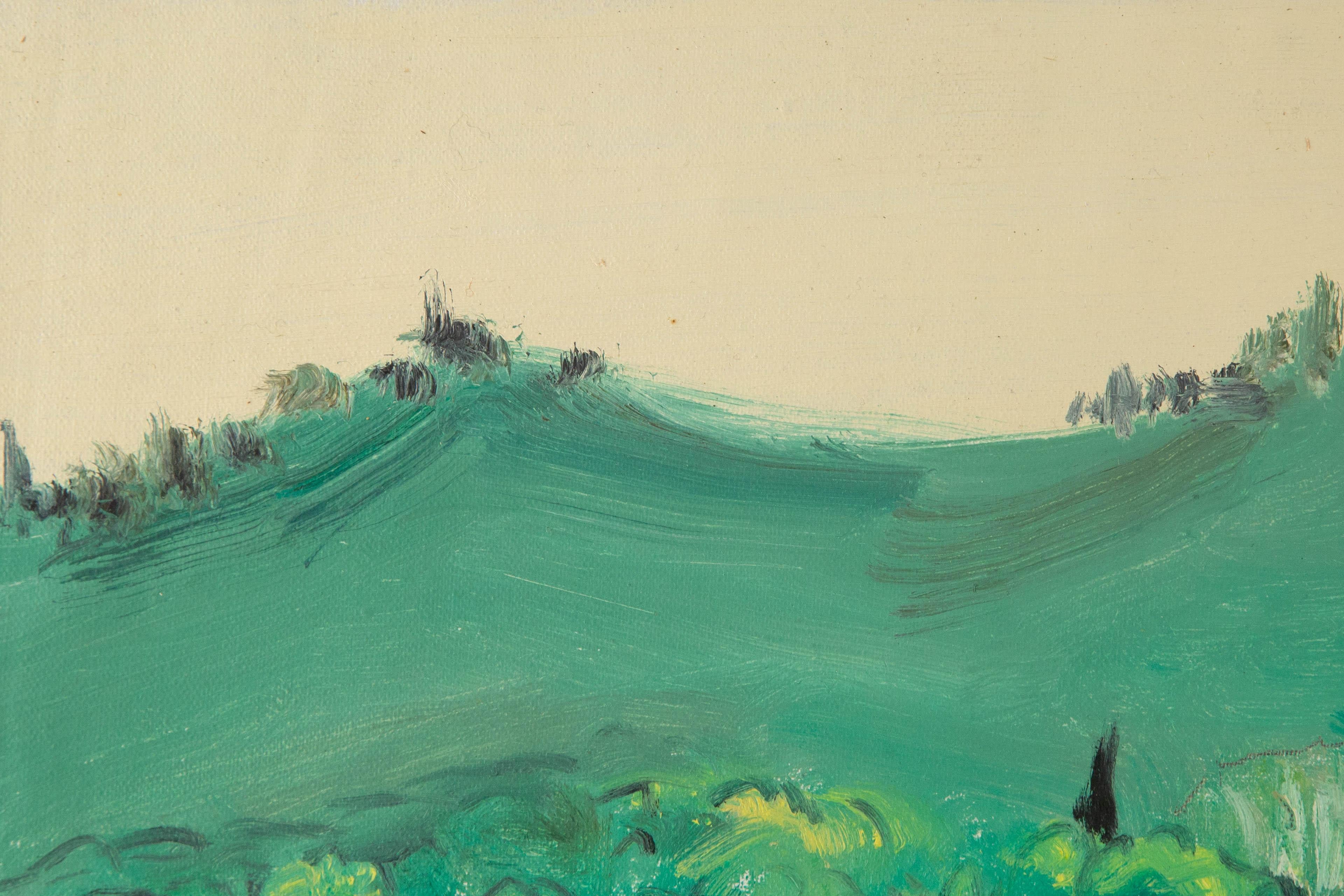 Shanquan Liang Landschaft Original Öl auf Leinwand 