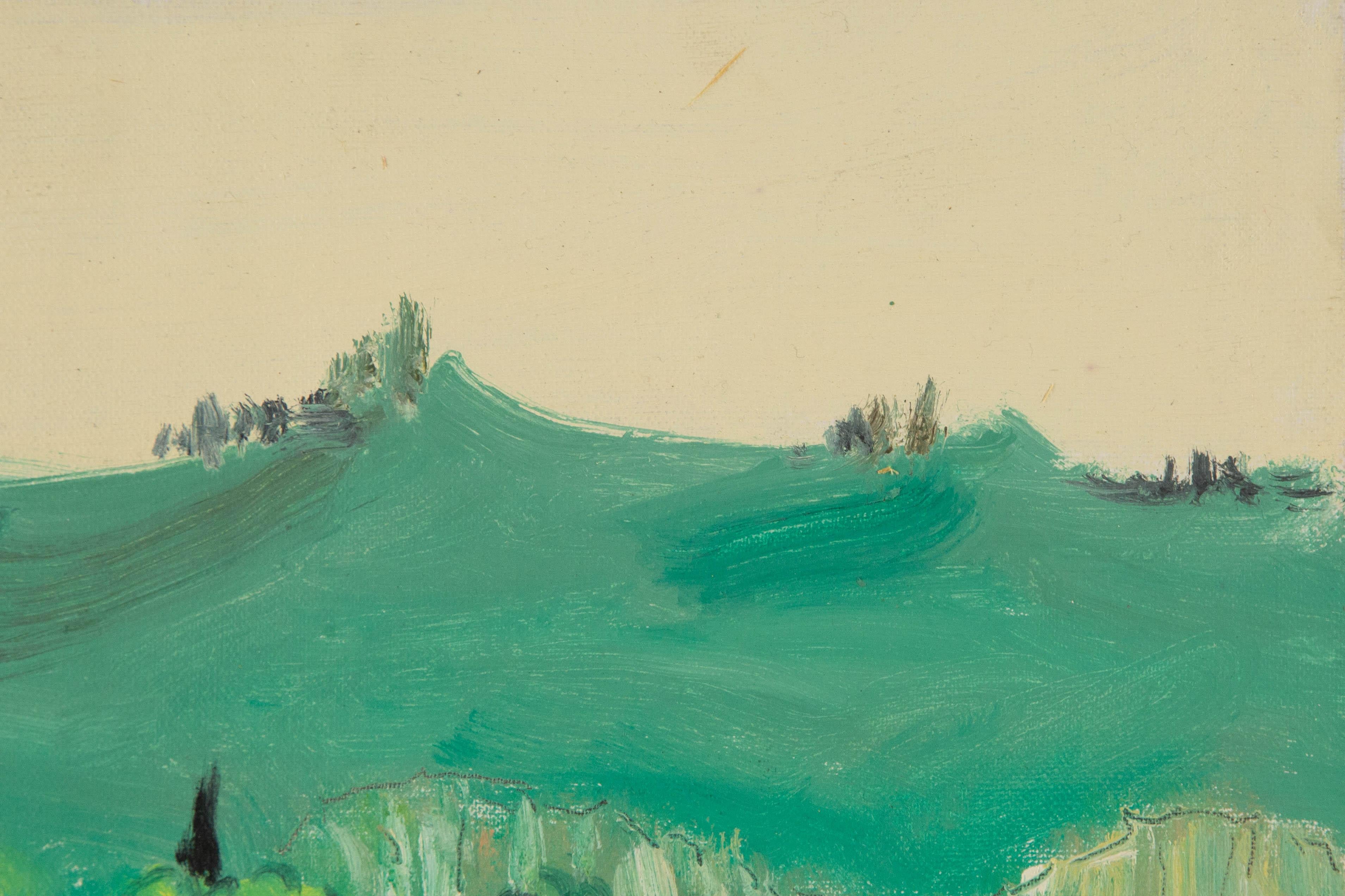 Shanquan Liang Landschaft Original Öl auf Leinwand 