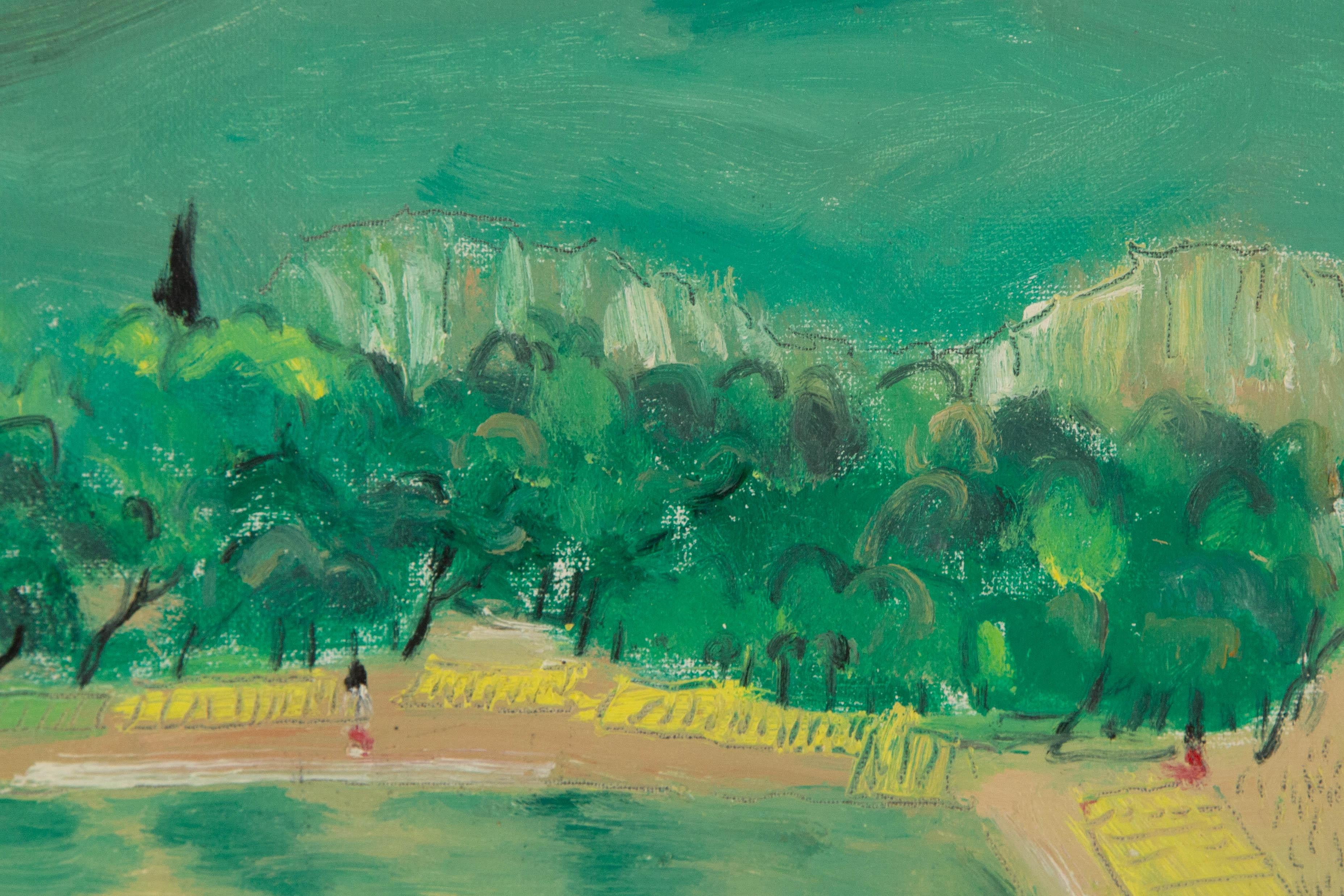 Shanquan Liang Landschaft Original Öl auf Leinwand 