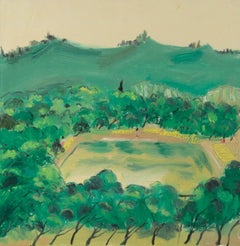 Shanquan Liang Landschaft Original Öl auf Leinwand "Wangshan in a Nutshell"
