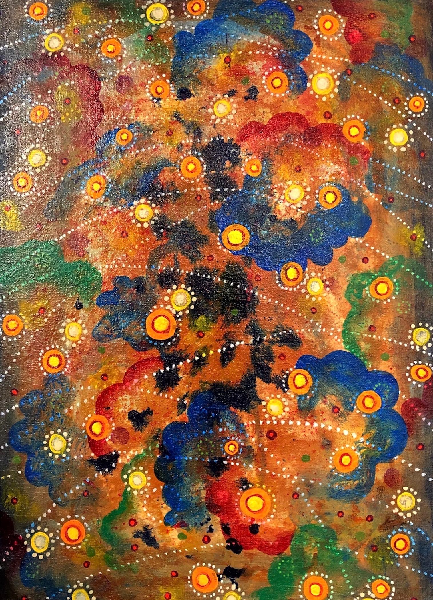 Shanthi Chandrasekar Abstract Painting - Big Bang Inflation
