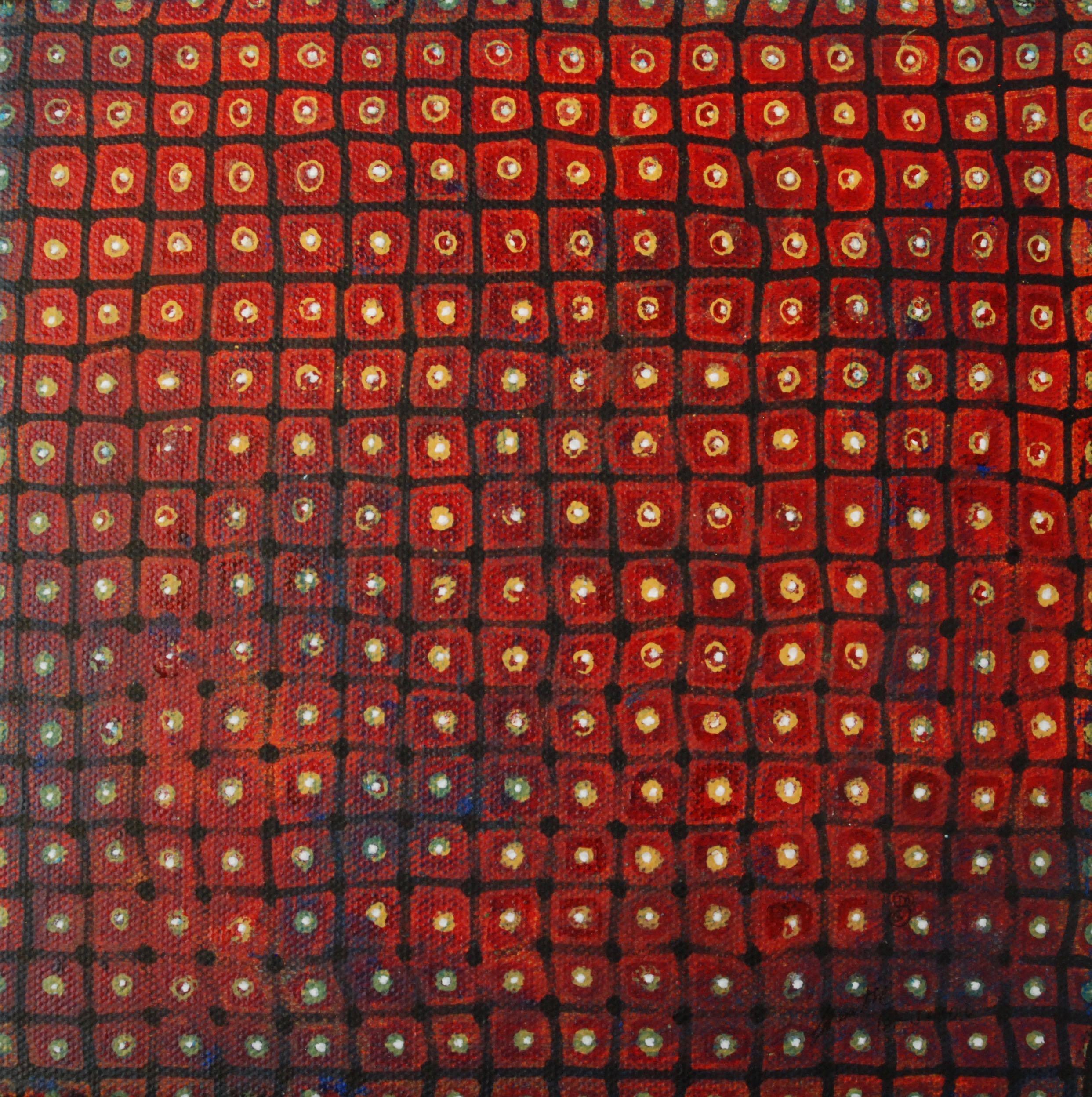 Shanthi Chandrasekar Abstract Painting – Multiversum - Quadratisch