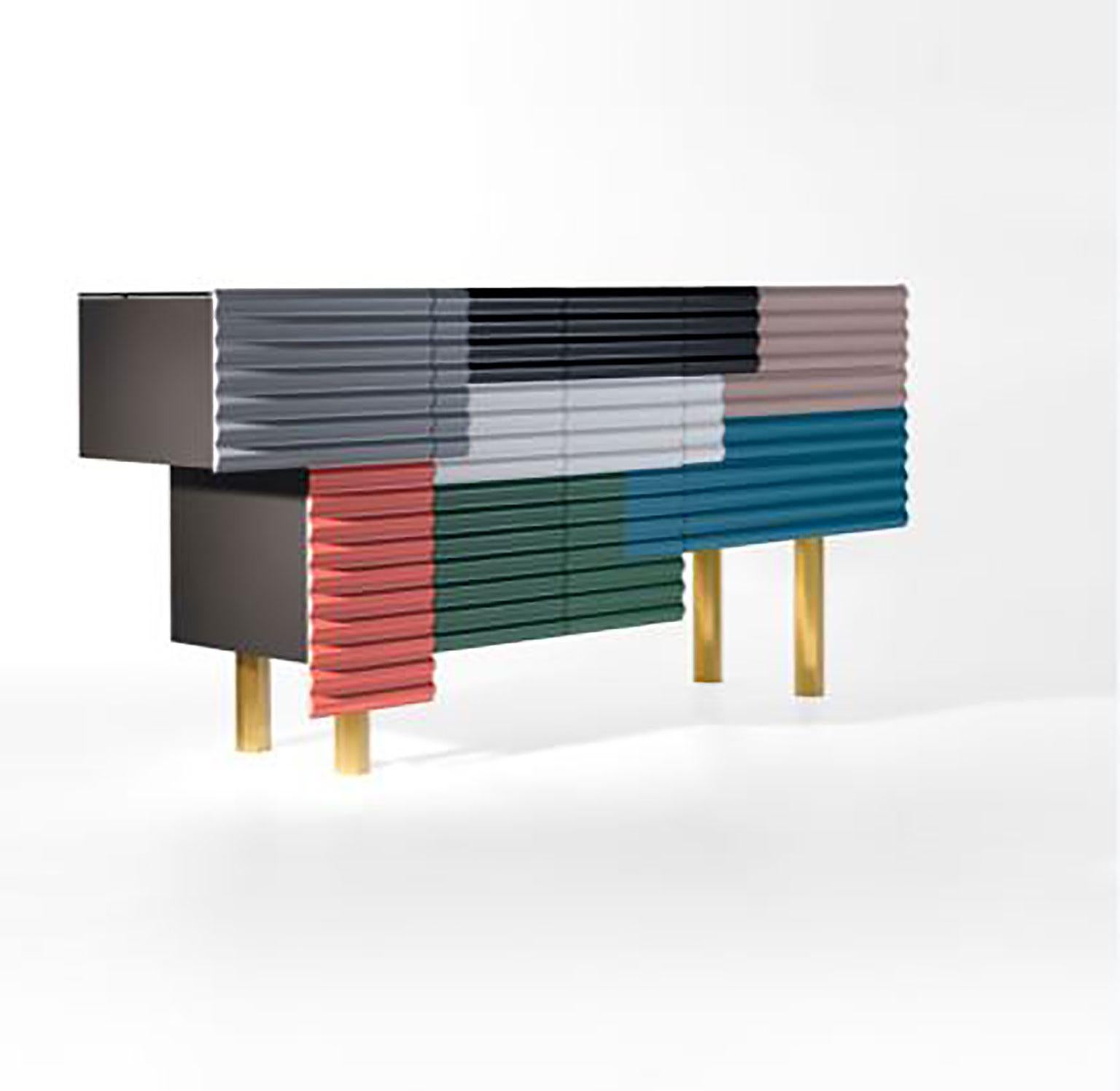 Aluminum Shanty Cabinet by Doshi Levien for BD Barcelona For Sale