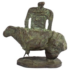 ShanZuo and DaHuang Zhou Signed 1992 Limited Edition Abstract Sculpture