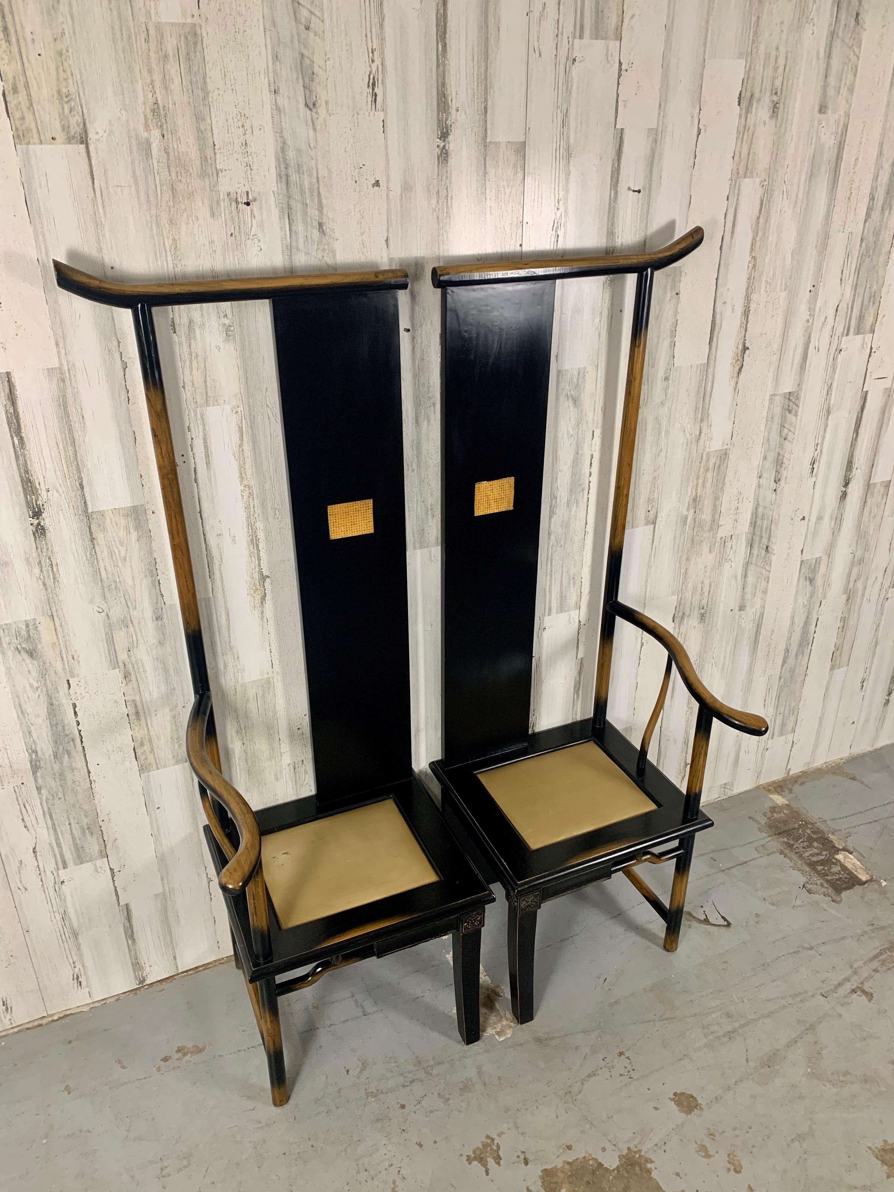 Shao Fan Armchairs In Good Condition For Sale In Denton, TX