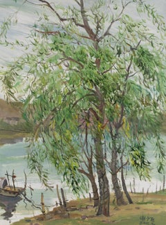 Shaofei Xie Impressionist Original Oil Painting "Summer Breeze"