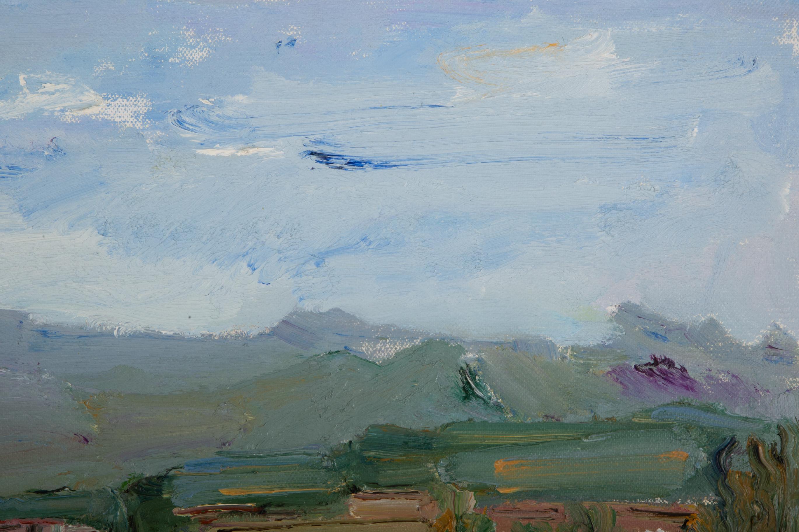 ShaoFei Xie Landschaft, Original, Ölgemälde auf Leinwand, „Wheat Yellow Season“ (Impressionismus), Painting, von Shaofei Xie