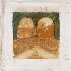 Shaohua Nong Surrealist Original Oil On Canvas "Looking Away"