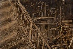 ShaoHua Nong Surrealist Original Oil On Canvas "Staircase"