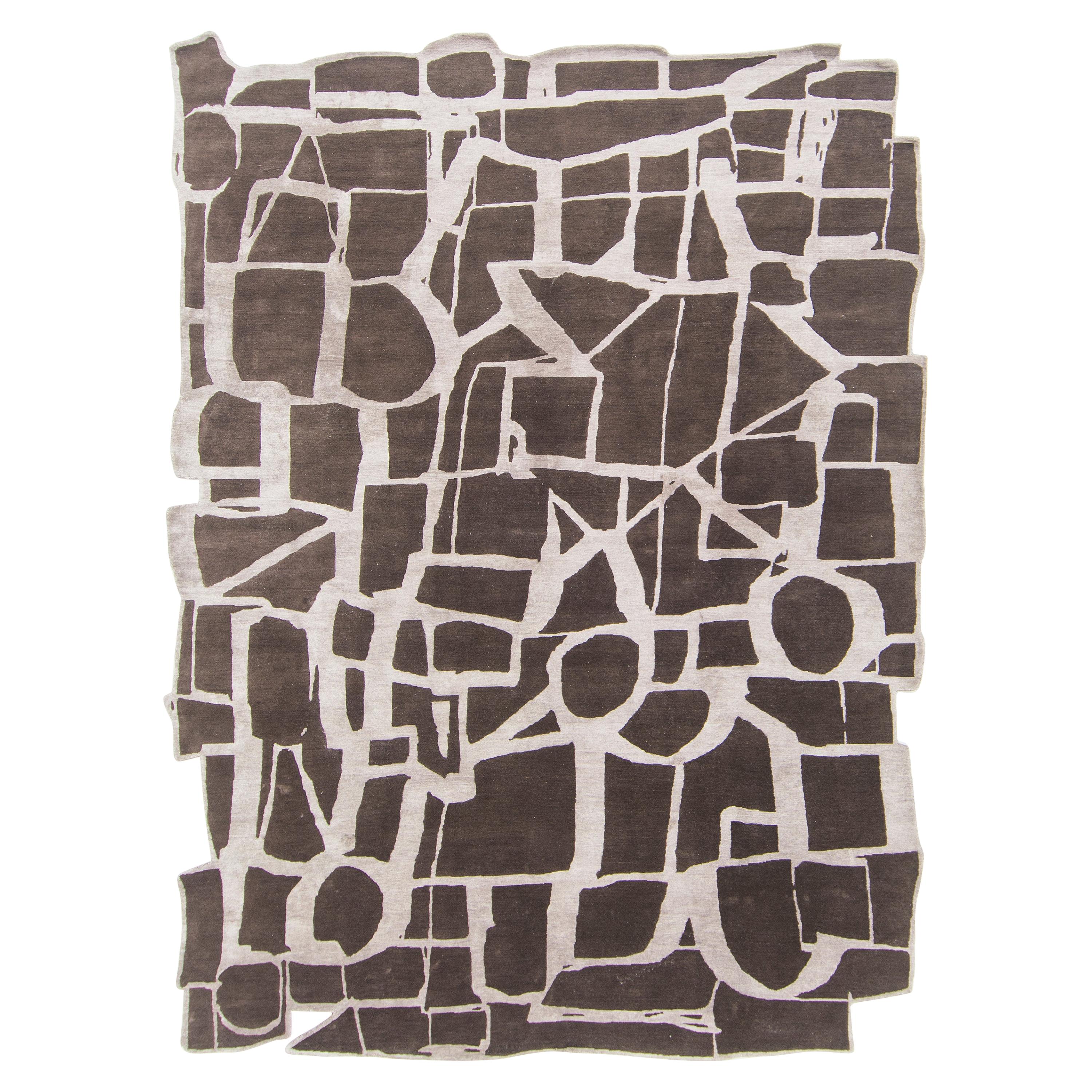 Shape Index Teppich:: Design Rhymes Kollektion von Mehraban im Angebot