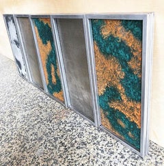 Shape Wall Art de Cauv Design Chapa de metal con acero patinado Hormigón