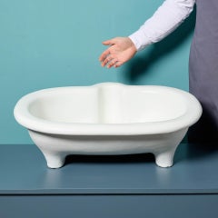 Shaped Antique Counter Top Stoneware Basin