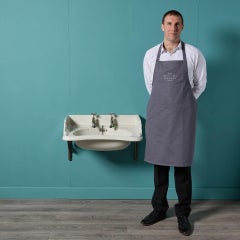 Shaped Antique Wall Mounted Basin with Brackets