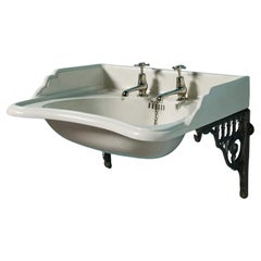 Shaped Antique Wall Mounted Basin with Brackets