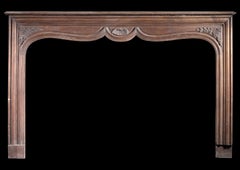 Shaped Oak Fireplace