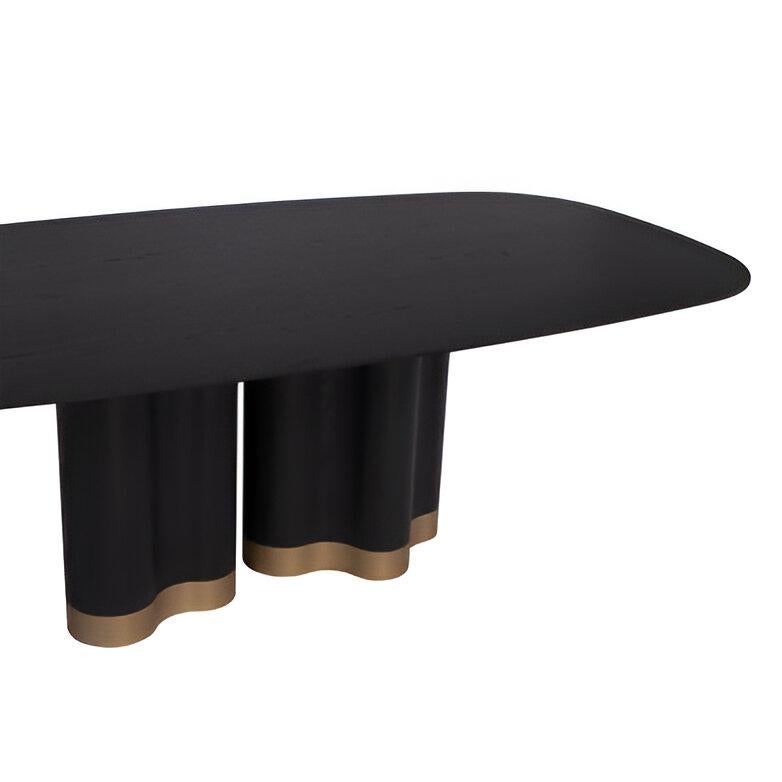 Grec Table ovale en bois massif ou laqué (base et plateau) en vente