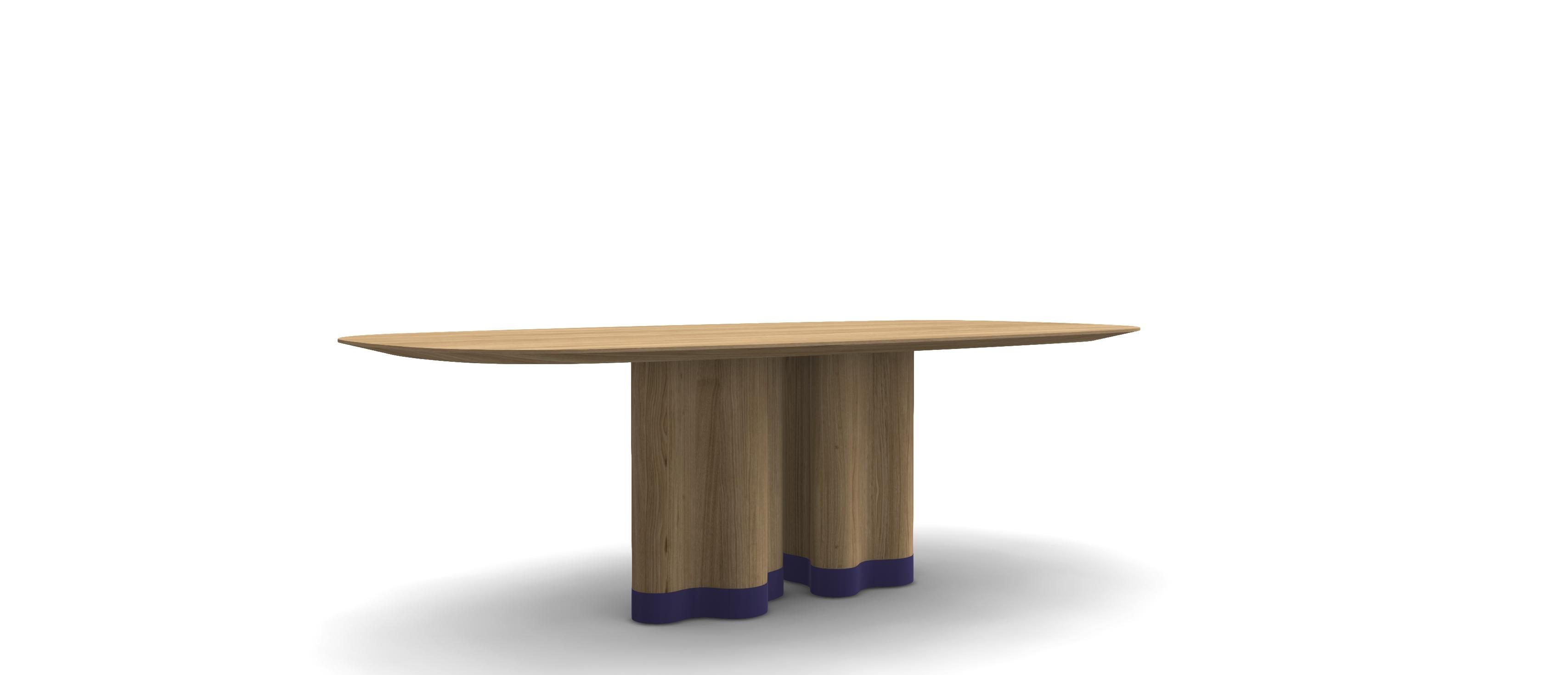 Grec Table ovale en bois massif ou laqué (base et plateau) en vente