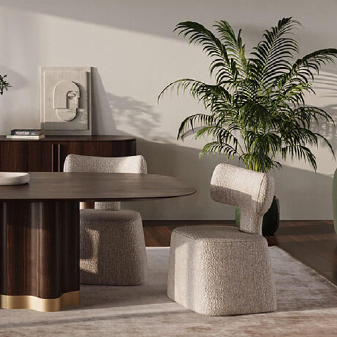 Shaped Oval Table In Solid Wood or Lacquered Base and Top In New Condition For Sale In NEW YORK, NY