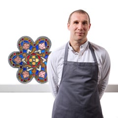 Shaped Post-Medieval Stained Glass Panel