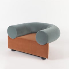 "Shaped" Two Tone Upholstered Club Chair Designed by Maximilian Eicke for Max ID