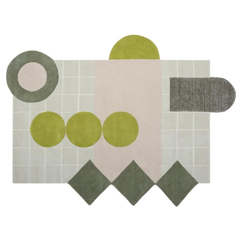 Shaped Area Rug by Diego Olivero Studio  For Sale