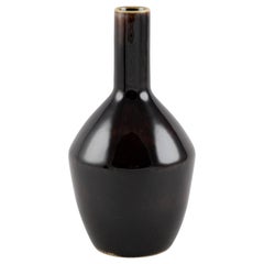 Shapely Brown Bottle Vase by Carl-Harry Stålhane for Rörstrand, circa 1960s