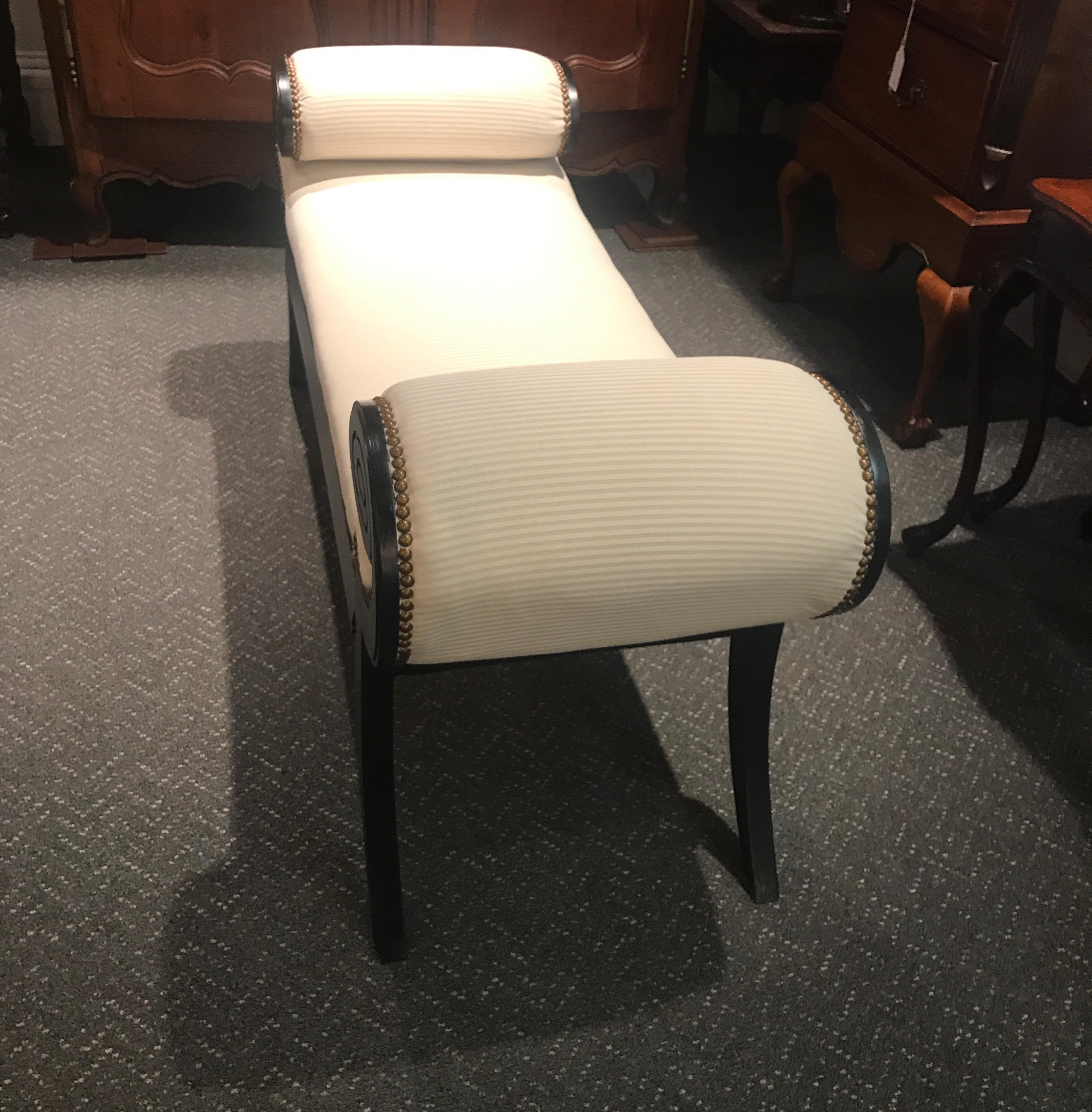 American Shapely Hollywood Regency Bench, 1960s