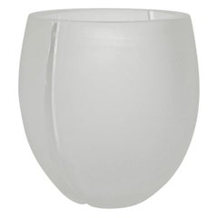 Shapes C Murano White Glass Vase