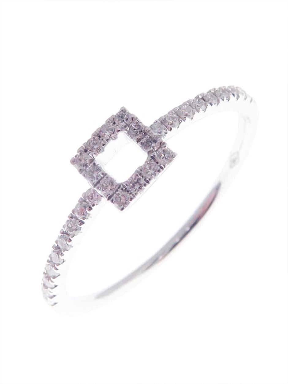 For Sale:  Shapes Square Diamond-Pave Ring 3