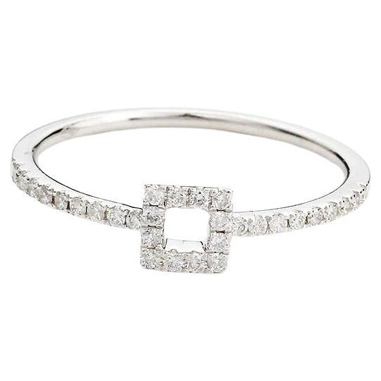 For Sale:  Shapes Square Diamond-Pave Ring