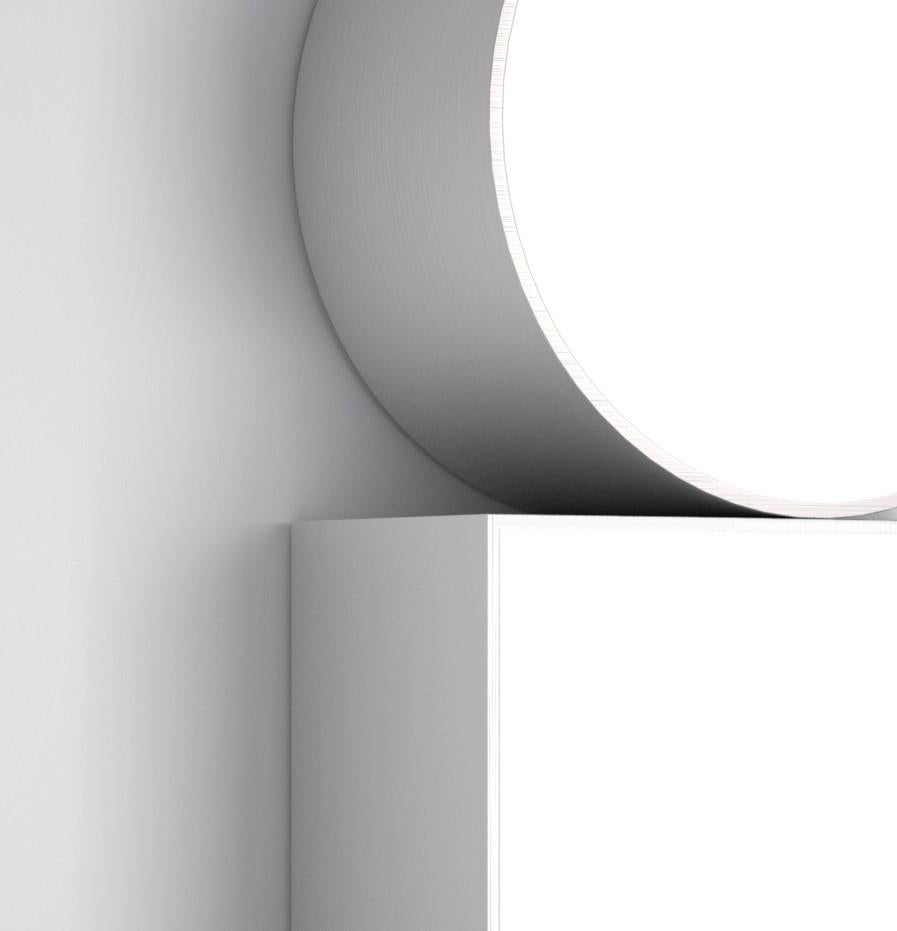 Postmoderno Applique Shapes Square in nichel di Atelier A Light in vendita