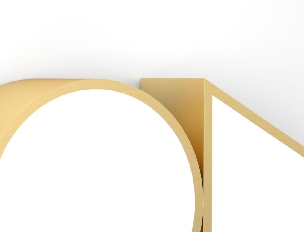Postmoderno Applique Shapes Triangle in ottone di Atelier A Light in vendita