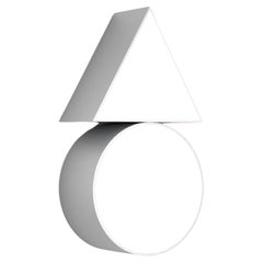 Dreieckige Nickel-Wandleuchte in Form von Atelier Areti