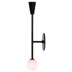 Shapes Vanity Sconce, Large, by Research.Lighting, Black, Glass, Made to Order