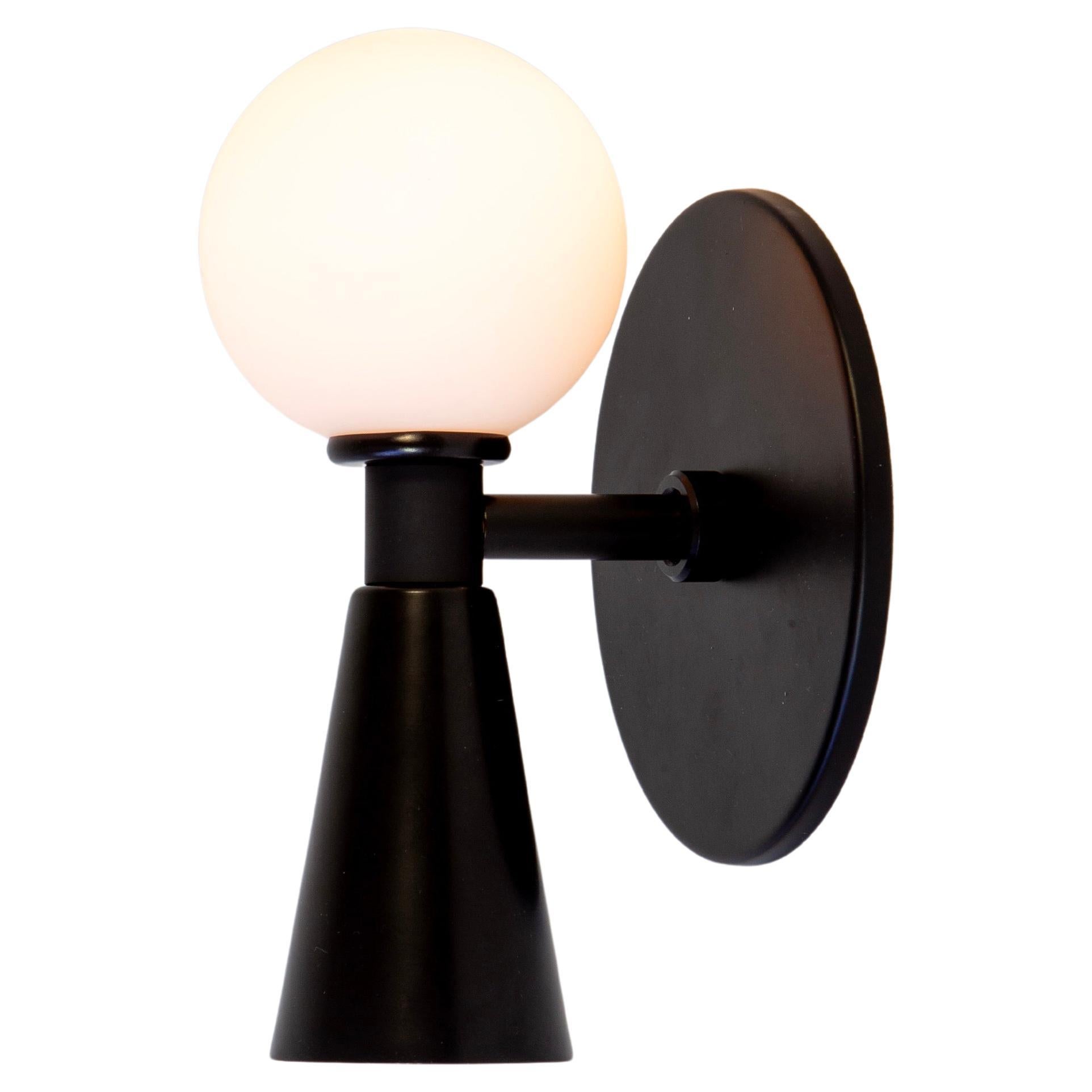 Shapes Wall Sconce by Research.Lighting, Black, Made to Order