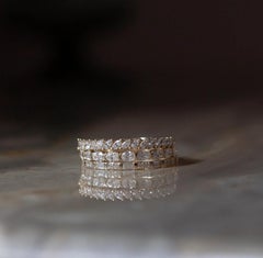 Shaping Paths Eternity Ring in 14K Gold & Diamonds by Anastassia Sel Jewelry