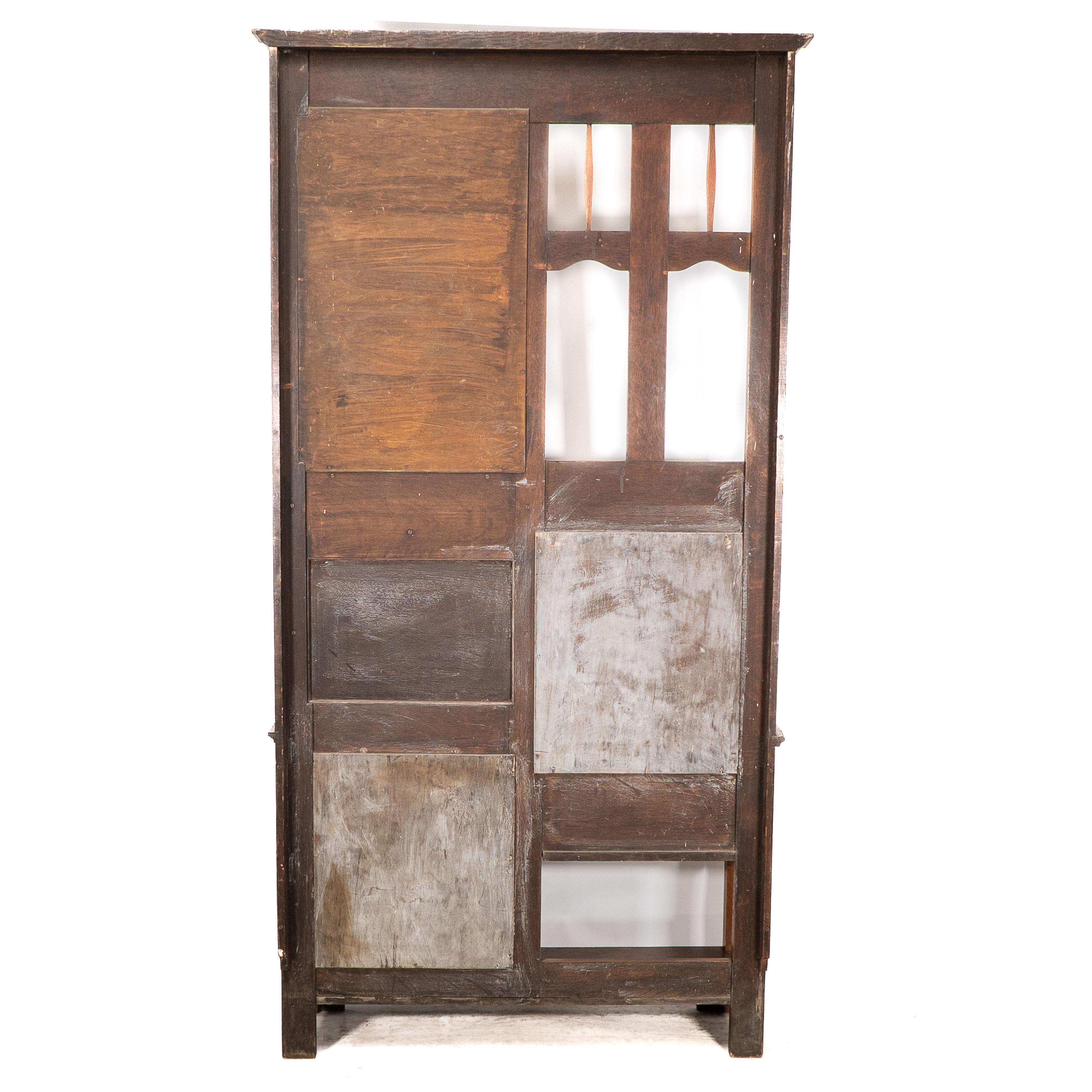 Shapland & Petter. Un buon stand da sala in legno di quercia Arts and Crafts in vendita 13