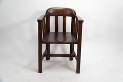 Shapland & Petter, Arts and Crafts Oak Tub Chair (20 in stock)