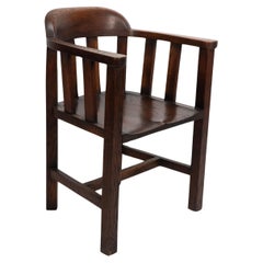 Shapland and Petter. A long run of Arts and Crafts oak tub chairs