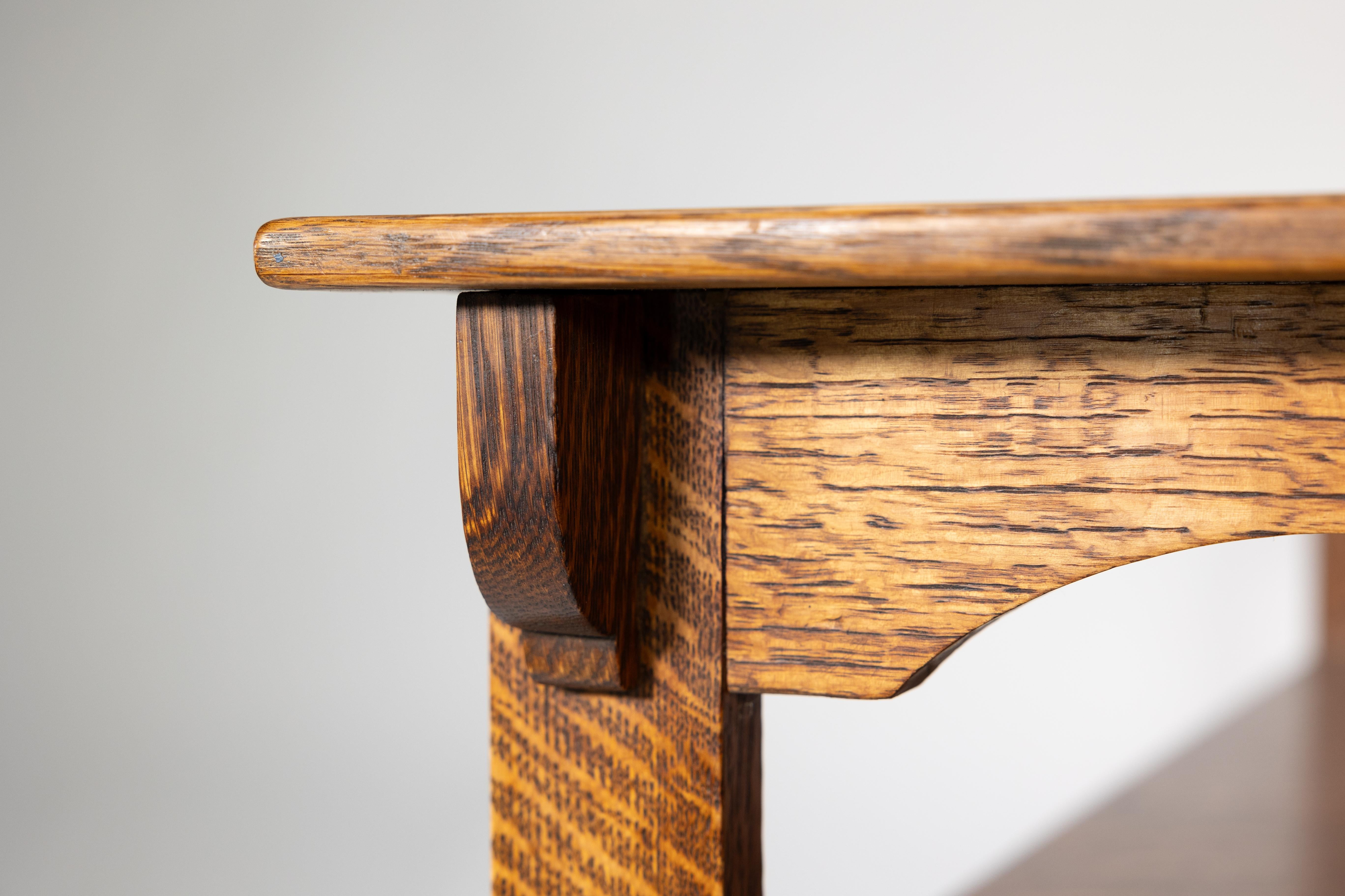Shapland & Petter, Ein guter Arts & Craft Doppelklavierhocker oder Fensterbank aus Eiche im Angebot 3