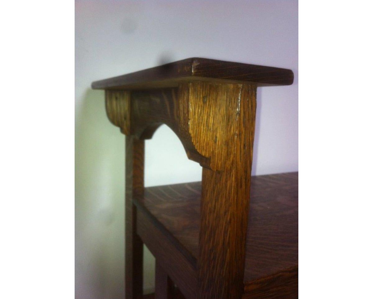 oak piano stool