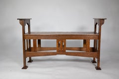 Shapland & Petter, Ein guter Arts & Craft Doppelklavierhocker oder Fensterbank aus Eiche