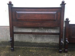 Shapland & Petter an Arts & Crafts Oak Double Bed in the Manner of C.F.A. Voysey