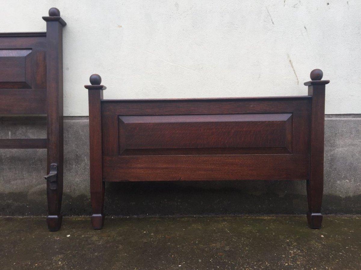 Arts and Crafts Shapland & Petter an Arts & Crafts Oak Double Bed in the Manner of C.F.A. Voysey For Sale