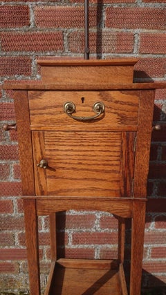 Shapland & Petter, Attributed, Arts & Crafts Gentleman's Wash or Shaving Stand