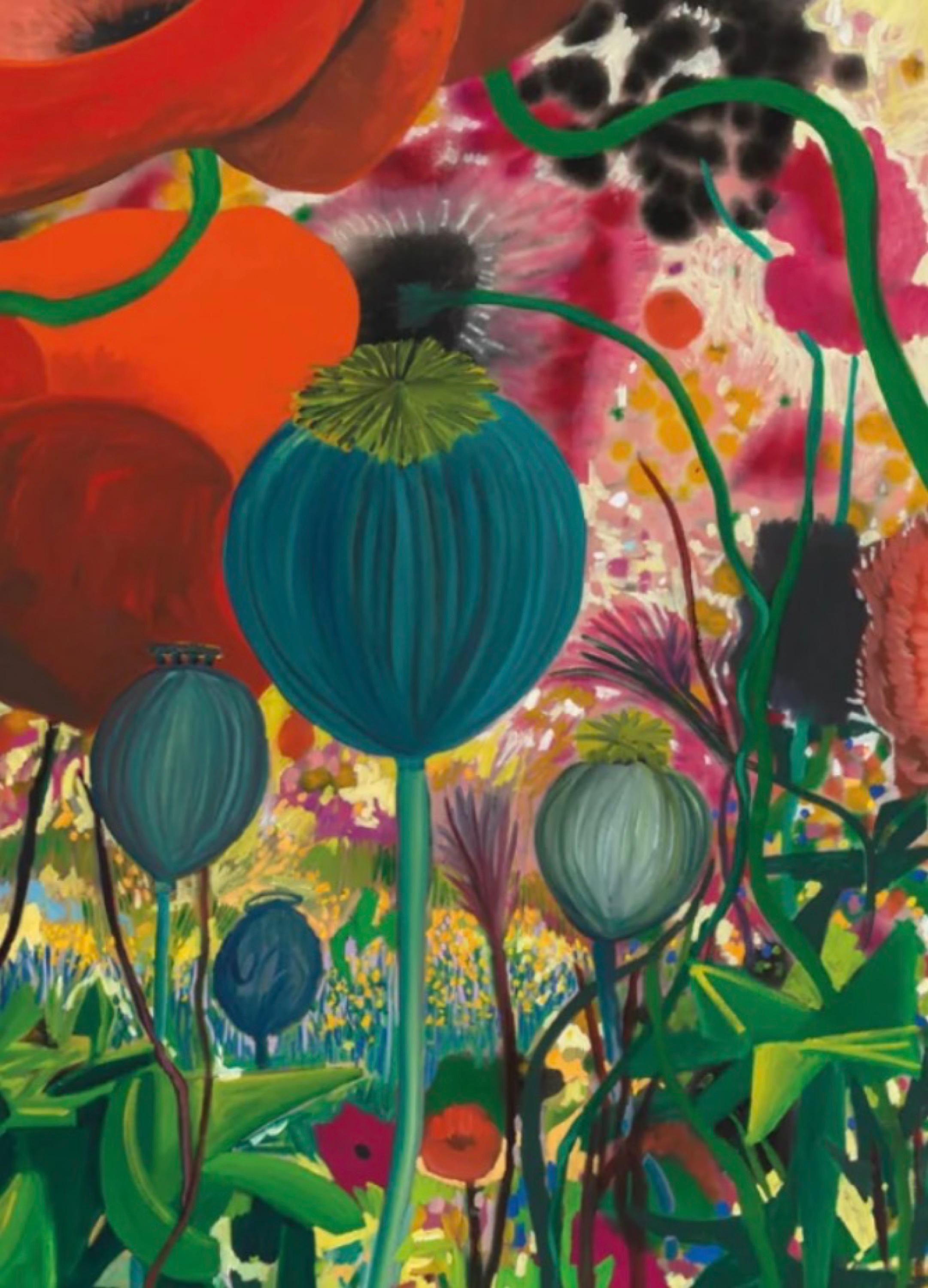 Pop - Black Still-Life Print by Shara Hughes