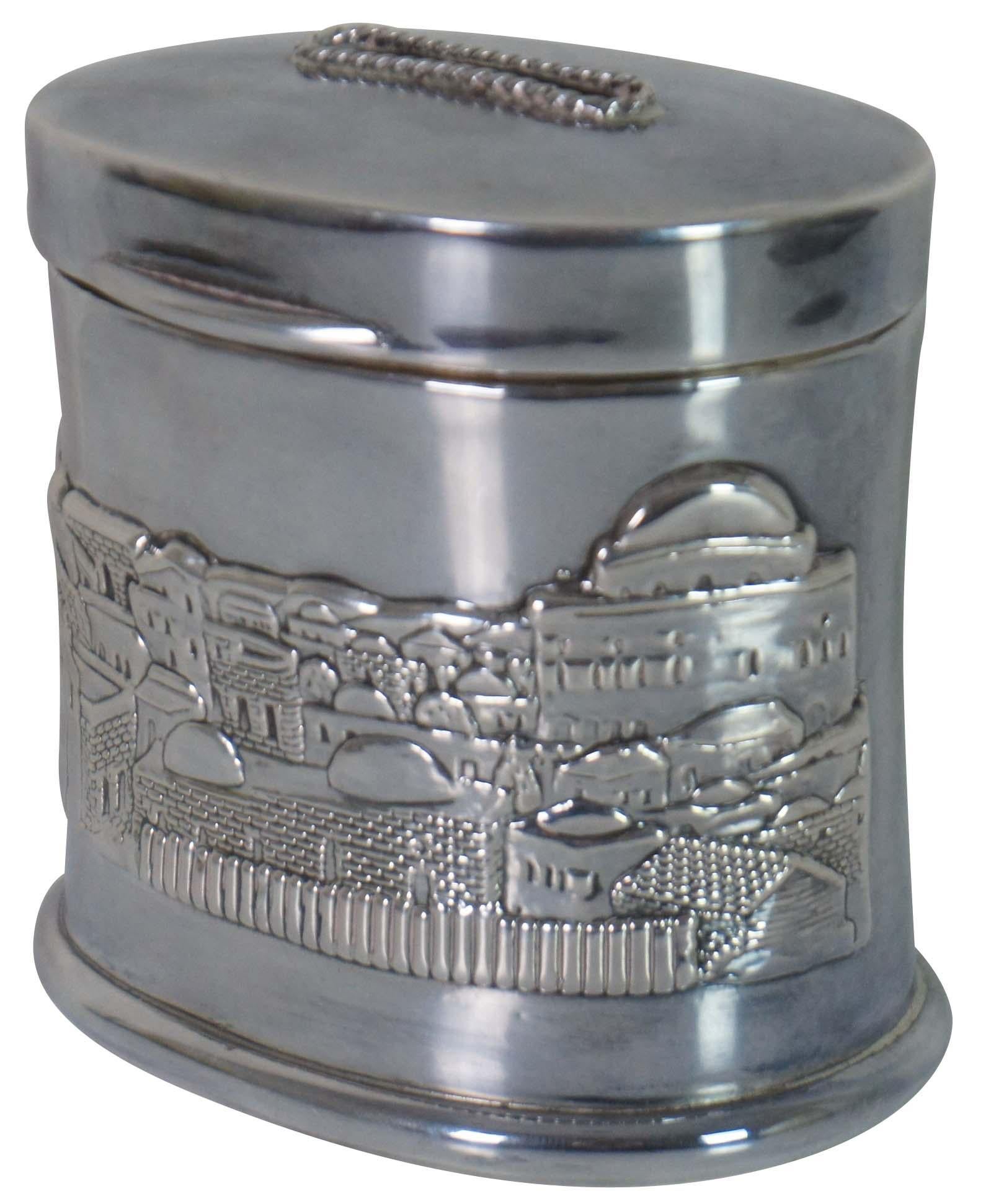 sterling silver tzedakah box