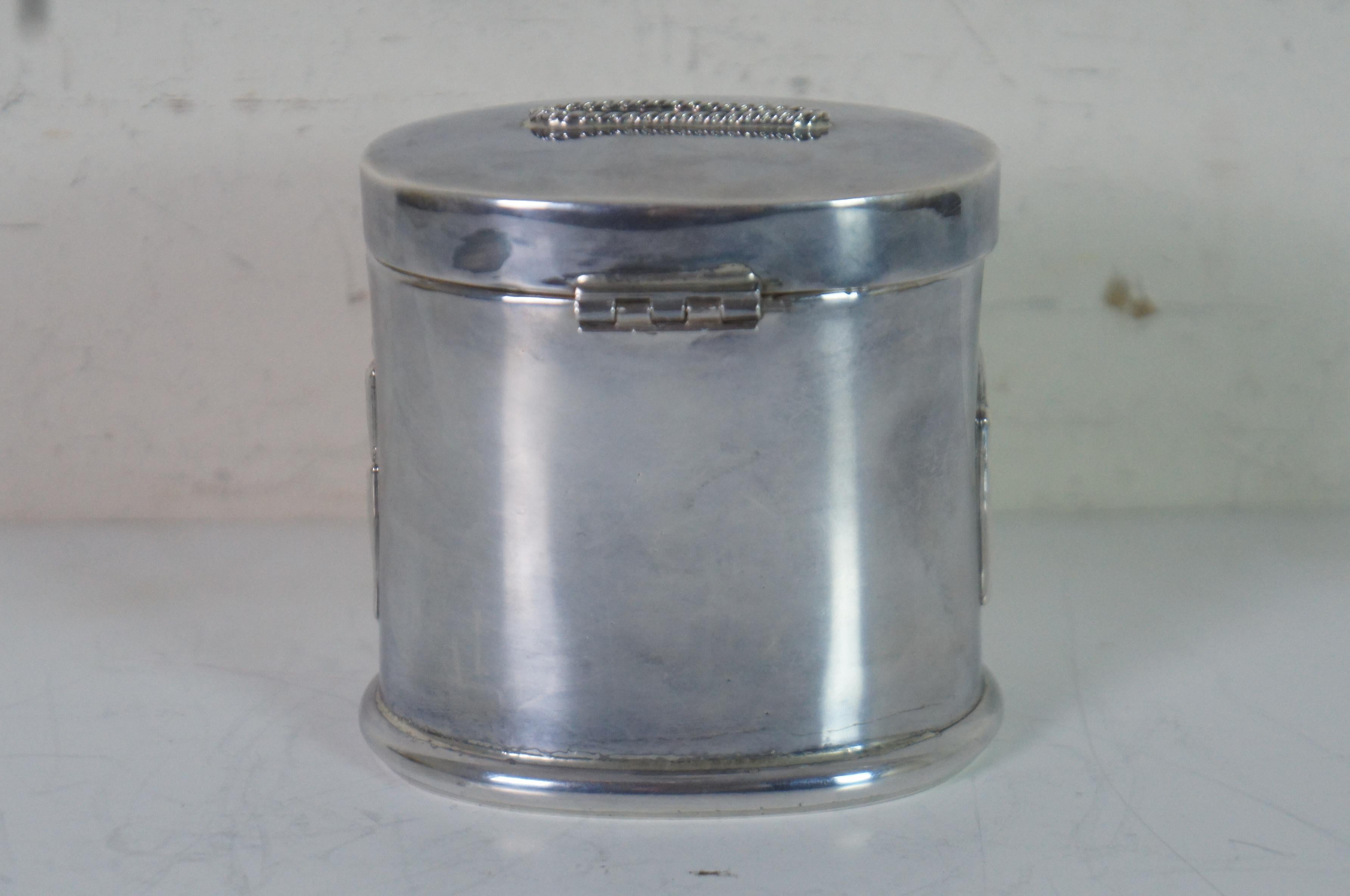 Sharaby 999 Pure Silver Tzedakah Blessing Charity Box Bank Israel Judaica In Good Condition For Sale In Dayton, OH