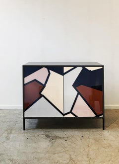 Shard Cabinet No. 1 di Morgan Clayhall - Opera d'arte astratta dipinta a mano
