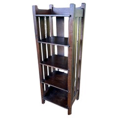 Share Antique L&JG Stickley Magazine/Book Stand - W8404